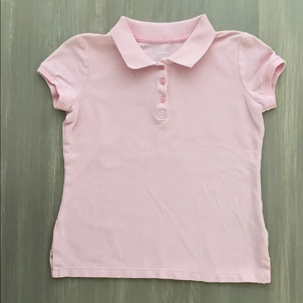 Old Navy Set of 2 Pink Girls Polo Shirts Size 6-7